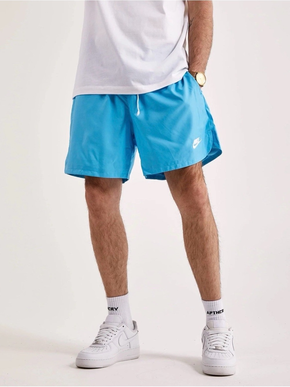 Nike Men’s Blue Athletic Shorts Athletic Mesh Lined Size L